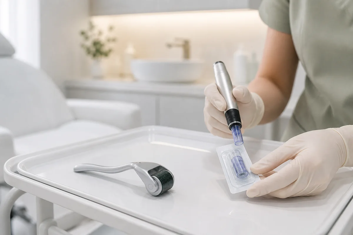 Professional Microneedling vs At-Home Devices: What Changes the Risk?