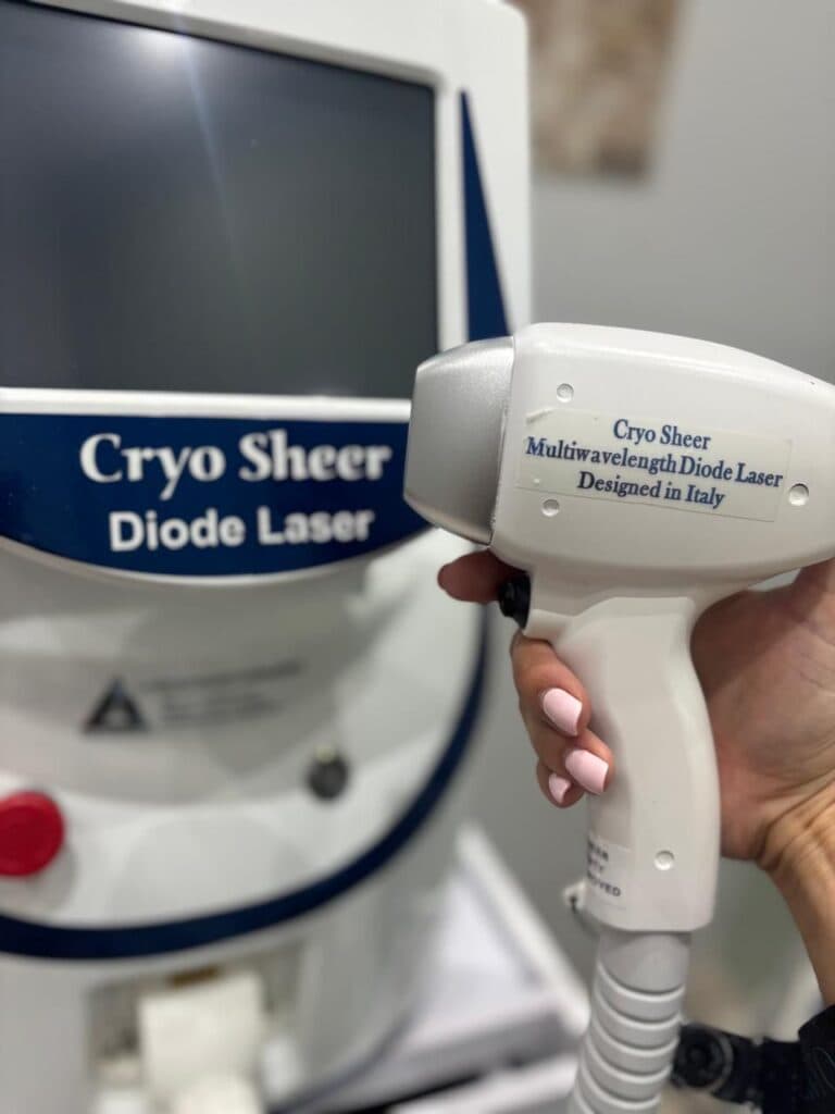Laser hair removal machine at Linksfield Laser Clinic