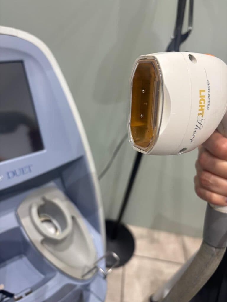 LightSheer diode laser hair removal treatment room
